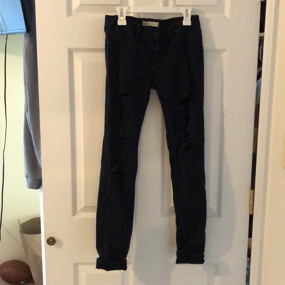 bullhead black destroyed jeggings